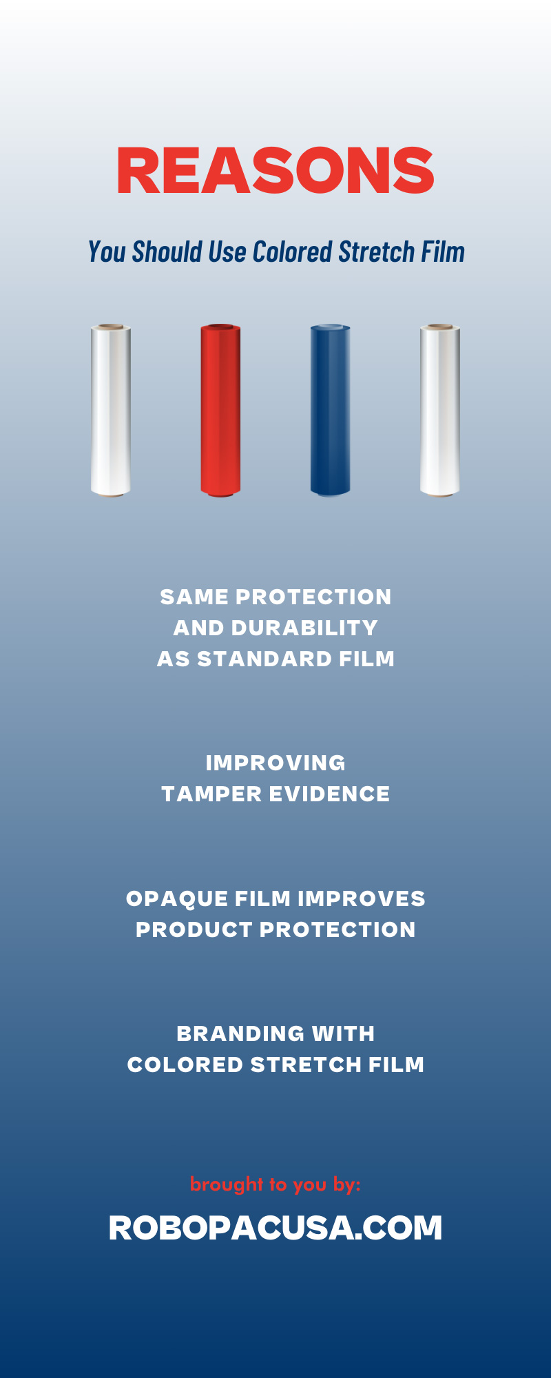 Reasons You Should Use Colored Stretch Film