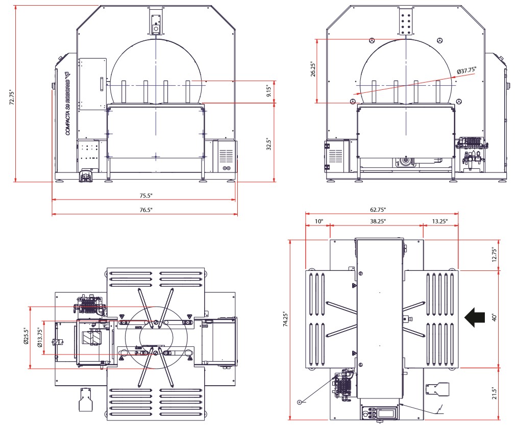 Compacta Tire Wrapper Layout