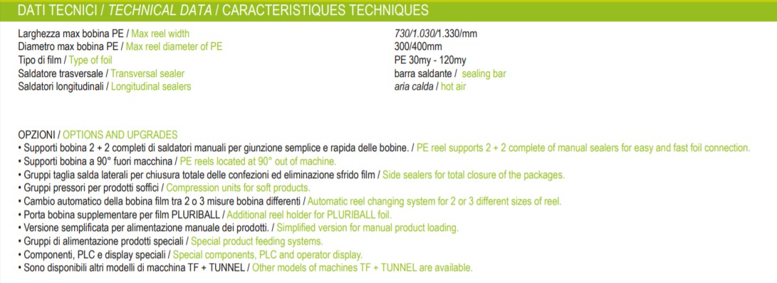 TF Shrink Wrapper – Specs TF Shrink Wrapper - Specs
