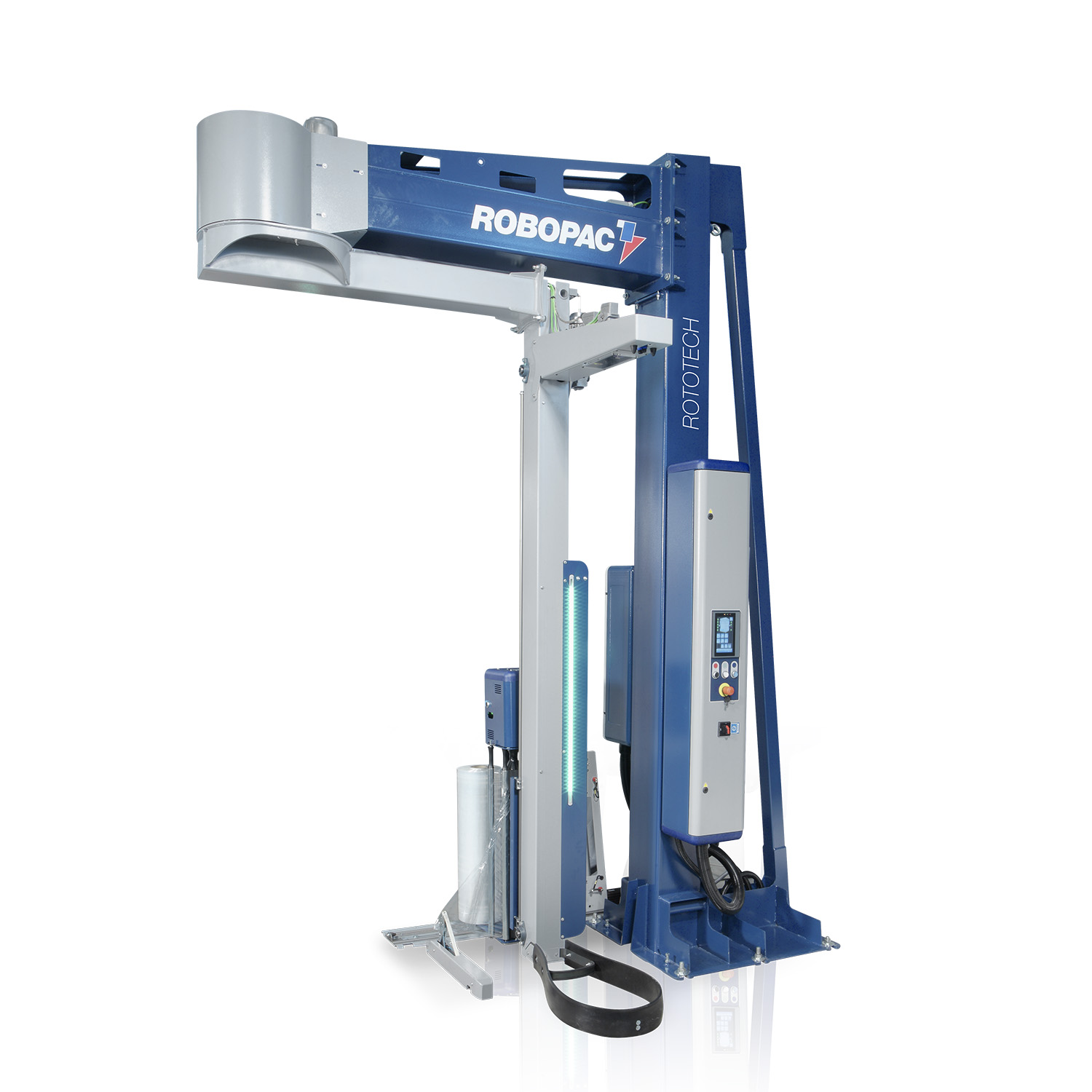 Rototech 708 CS rotating arm semi-automatic stretch wrapper